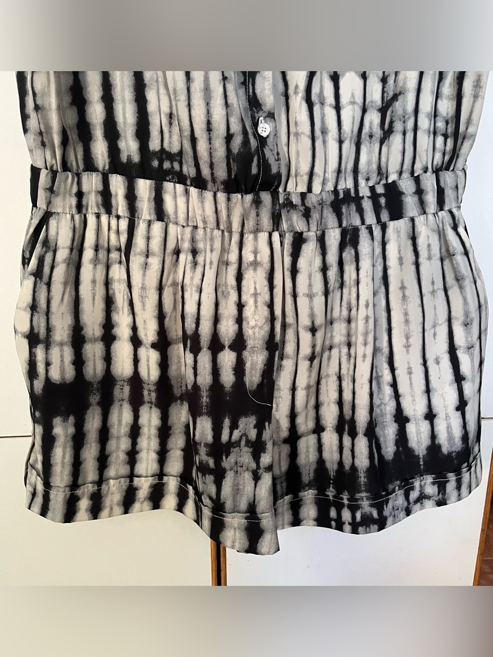 Farm Rio Tie Dye Snake Skin Pattern Romper - Picture 5 of 15